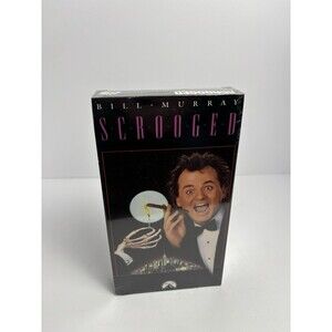 Scrooged VHS Cassette Tape Christmas Bill Murray Sealed